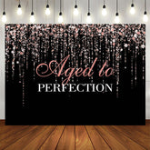 Aperturee - Aged To Perfection Happy Birthday Backdrop For Female