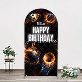 Aperturee - All Star Balls Fire Sports Arch Birthday Backdrop