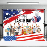 Aperturee - All Working People Celebrate Labor Day Holiday Backdrop