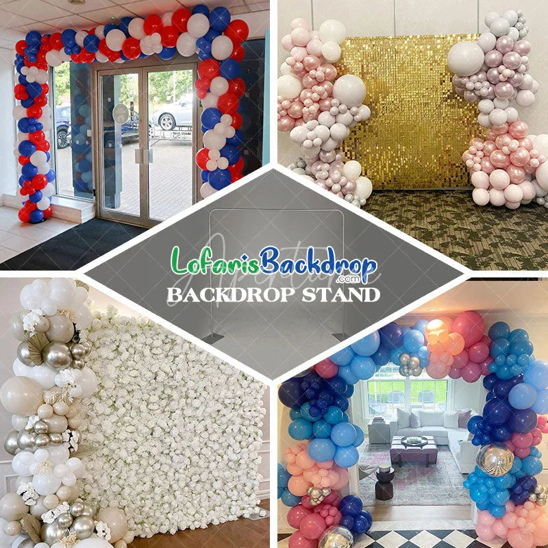Lofaris Sturdy Portable Square Backdrop Stand for Party Decor