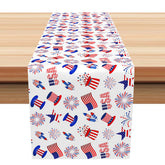 Aperturee - Ameican Flag Sparkle Independence Day Table Runner