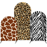 Aperturee Animal Pattern Double Sided Party Arch Backdrop Kit