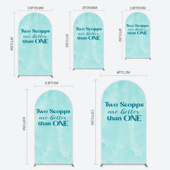 Aperturee - Aperturee 2 Scopps Are Better Than One Birthday Arch Backdrop