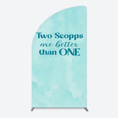 Aperturee - Aperturee 2 Scopps Are Better Than One Birthday Half Moon Arch Backdrop