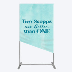 Aperturee - Aperturee 2 Scopps Are Better Than One Birthday Rectangle Backdrop