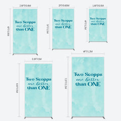 Aperturee - Aperturee 2 Scopps Are Better Than One Birthday Rectangle Backdrop