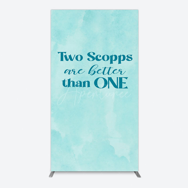 Aperturee - Aperturee 2 Scopps Are Better Than One Birthday Rectangle Backdrop