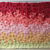 Aperturee - Aperturee 3D Red Gradient Artificial Flowers For Wall Decor