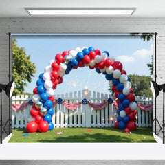 Aperturee - Aperturee 4th of July Balloon Arch Independence Day Backdrop