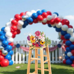 Aperturee - Aperturee 4th of July Balloon Arch Independence Day Backdrop