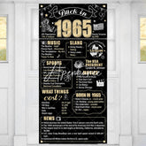 Aperturee - Aperturee 60th Birthday Back in 1965 Gold Door Cover for Men