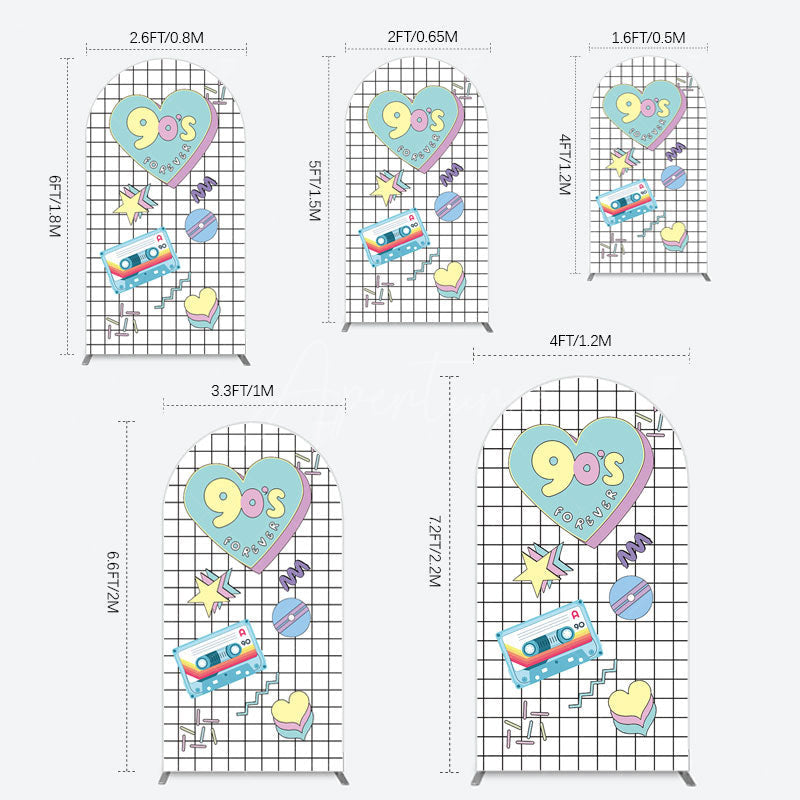 Aperturee - Aperturee 90S Forever Disco Audio Dance Party Arch Backdrop