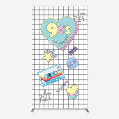 Aperturee - Aperturee 90S Forever Disco Audio Dance Party Rectangle Backdrop