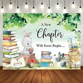 Aperturee - Aperturee A New Chapter Will Soon Begin Baby Shower Backdrop