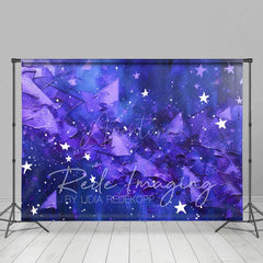 Aperturee - Aperturee Abstract Blue Purple Stars Fine Art Photo Backdrop