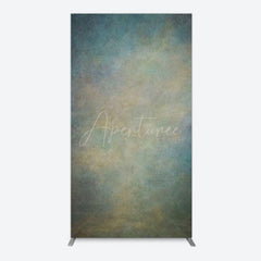 Aperturee - Aperturee Abstract Blue Yellow Mixed Pattern Rectangle Backdrop