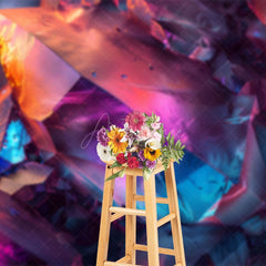 Aperturee - Aperturee Abstract Colorful Crystal Fine Art Photo Backdrop