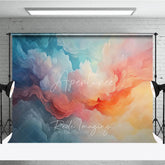 Aperturee - Aperturee Abstract Colorful Dreamy Cloud Photography Backdrop Ethereal Sky Gradient for Professional Studio Portraits