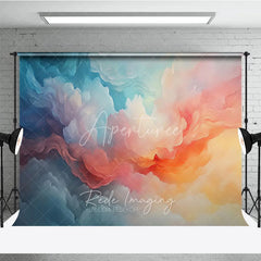 Aperturee - Aperturee Abstract Colorful Dreamy Cloud Photography Backdrop Ethereal Sky Gradient for Professional Studio Portraits