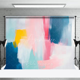 Aperturee - Aperturee Abstract Colorful Oil Paint Texture Photography Backdrop Modern Artistic Studio Portrait Decor