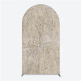 Aperturee - Aperturee Abstract Concrete Texture Arch Backdrop Gray Cement Wall Photography Minimalist Fine Art Studio Photo Prop