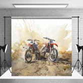 Aperturee - Aperturee Abstract Dirt Sand Motorcycle Sports Photo Backdrop