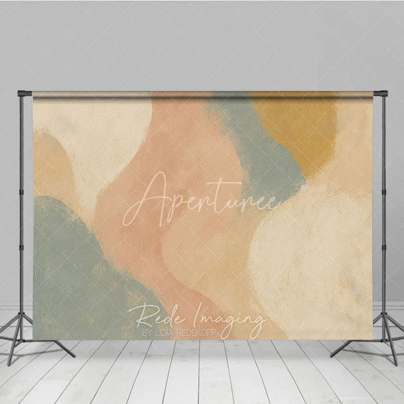 Aperturee - Aperturee Abstract Earth Tone Texture Photography Backdrop Modern Minimalist Studio Portrait Decor