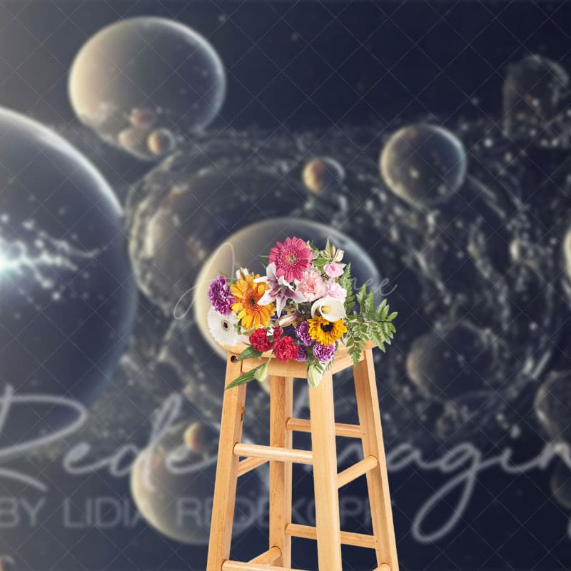 Aperturee - Aperturee Abstract Galactic Bubbles Fine Art Photo Backdrop
