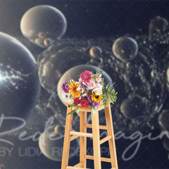 Aperturee - Aperturee Abstract Galactic Bubbles Fine Art Photo Backdrop