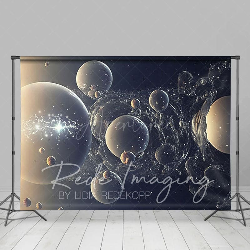 Aperturee - Aperturee Abstract Galactic Bubbles Fine Art Photo Backdrop