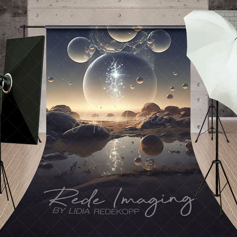 Aperturee - Aperturee Abstract Galactic Bubbles Fine Art Sweep Backdrop