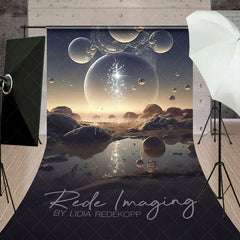 Aperturee - Aperturee Abstract Galactic Bubbles Fine Art Sweep Backdrop