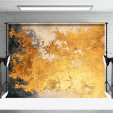Aperturee - Aperturee Abstract Gold Texture Photography Backdrop Elegant Black and Grey Artistic Studio Decor