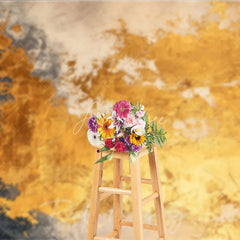 Aperturee - Aperturee Abstract Gold Texture Photography Backdrop Elegant Black and Grey Artistic Studio Decor