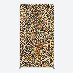 Aperturee - Aperturee Abstract Leopard Print Happy Birthday Rectangle Backdrop
