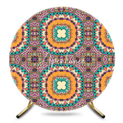 Aperturee - Aperturee Abstract Mandala Floral Round Ethiopian Backdrop