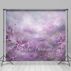 Aperturee - Aperturee Abstract Misty Elagant Purple Lavender Photo Backdrop