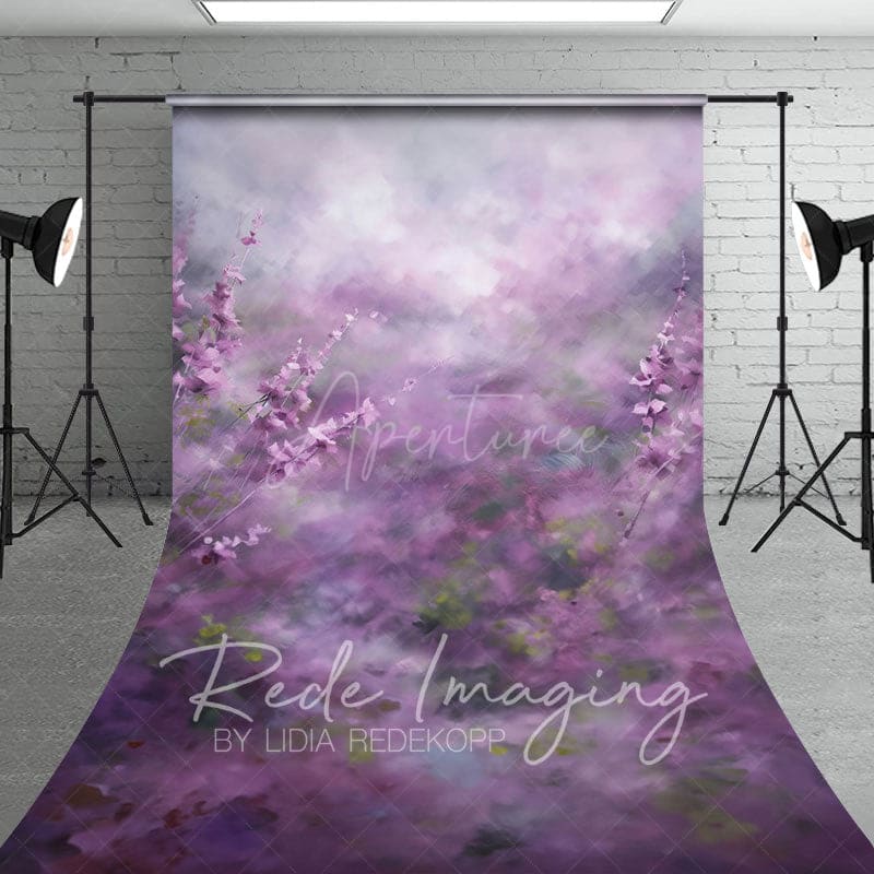 Aperturee - Aperturee Abstract Misty Elagant Purple Lavender Sweep Backdrop