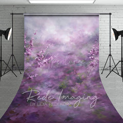 Aperturee - Aperturee Abstract Misty Elagant Purple Lavender Sweep Backdrop