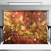 Aperturee - Aperturee Abstract Orange Stars Fine Art Photography Backdrop