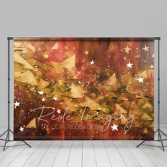 Aperturee - Aperturee Abstract Orange Stars Fine Art Photography Backdrop