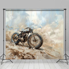 Aperturee - Aperturee Abstract Painted Dirt Bike Sports Photo Backdrop