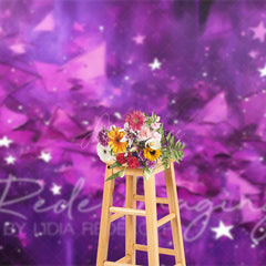 Aperturee - Aperturee Abstract Pink Stars Fine Art Photography Backdrop