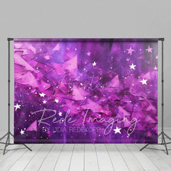 Aperturee - Aperturee Abstract Pink Stars Fine Art Photography Backdrop