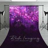 Aperturee - Aperturee Abstract Pink Stars Fine Art Sweep Photo Backdrop