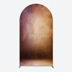 Aperturee - Aperturee Abstract Red Gold Mixed Pattern Birthday Arch Backdrop