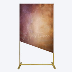 Aperturee - Aperturee Abstract Red Gold Mixed Pattern Birthday Rectangle Backdrop