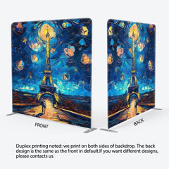 Aperturee - Aperturee Abstract Starry Sky Tower Square Tension Backdrop