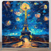 Aperturee - Aperturee Abstract Starry Sky Tower Square Tension Backdrop