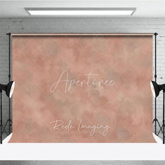 Aperturee - Aperturee Abstract Textured Dusty Rose Photography Backdrop Muted Terracotta and Gray Painterly Design for Professional Studio